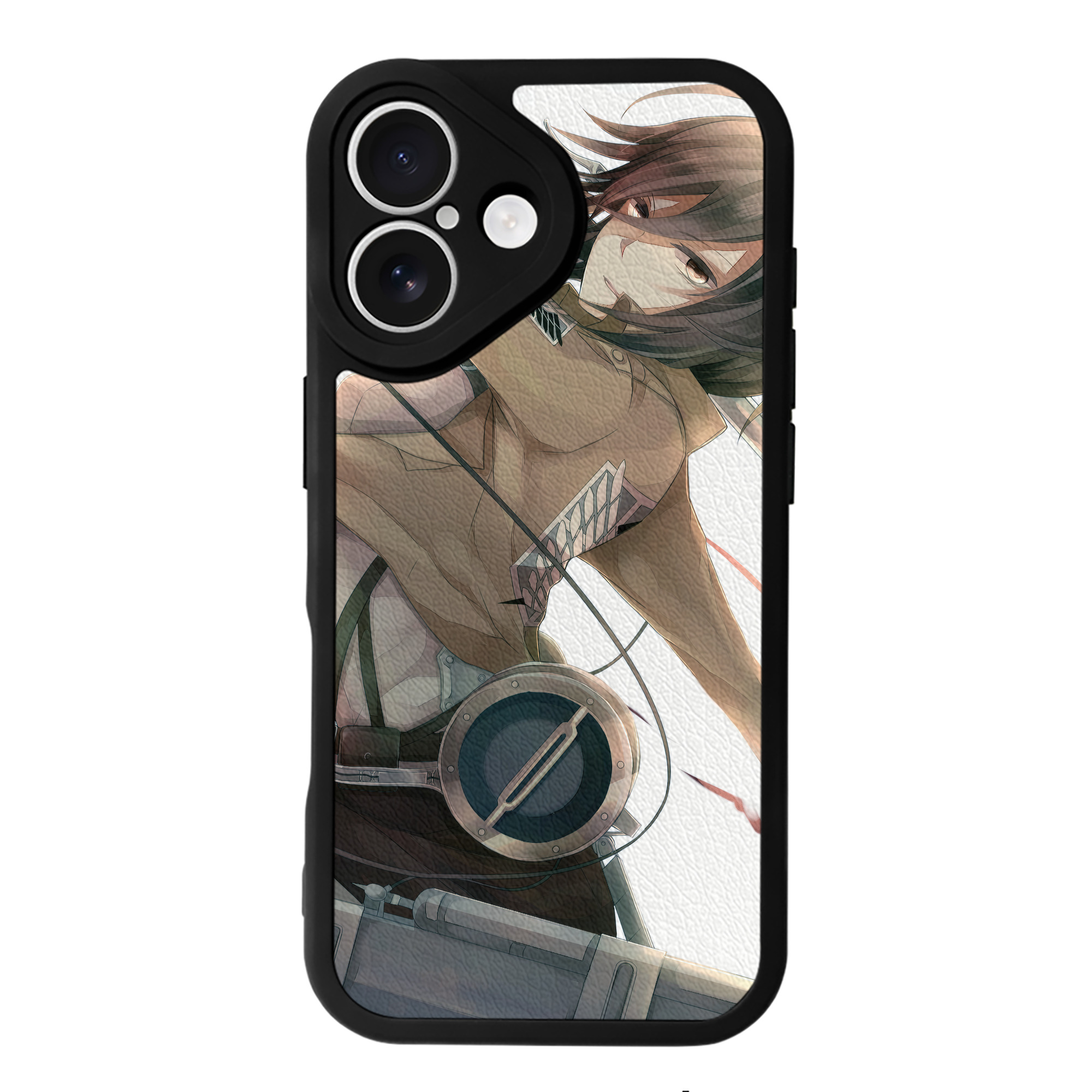 （画像用） 進撃の巨人 Attack on Titan 【iPhone 16シリーズ対応】シリコンスマホケース（レザー調） 材質：シリコン